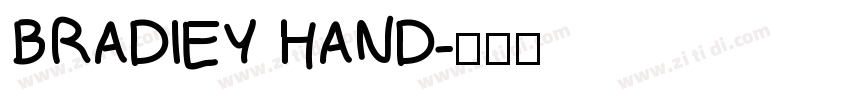 BRADIEY HAND字体转换